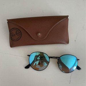 Ray-Ban - round blue mirror